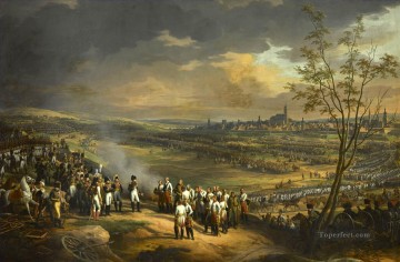 軍事戦争 Painting - ウルムの街の再建 1805 年 10 月 20 日 シャルル・テブナン軍事戦争